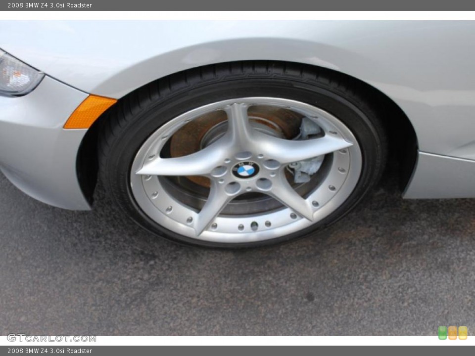 2008 BMW Z4 3.0si Roadster Wheel and Tire Photo #38565585