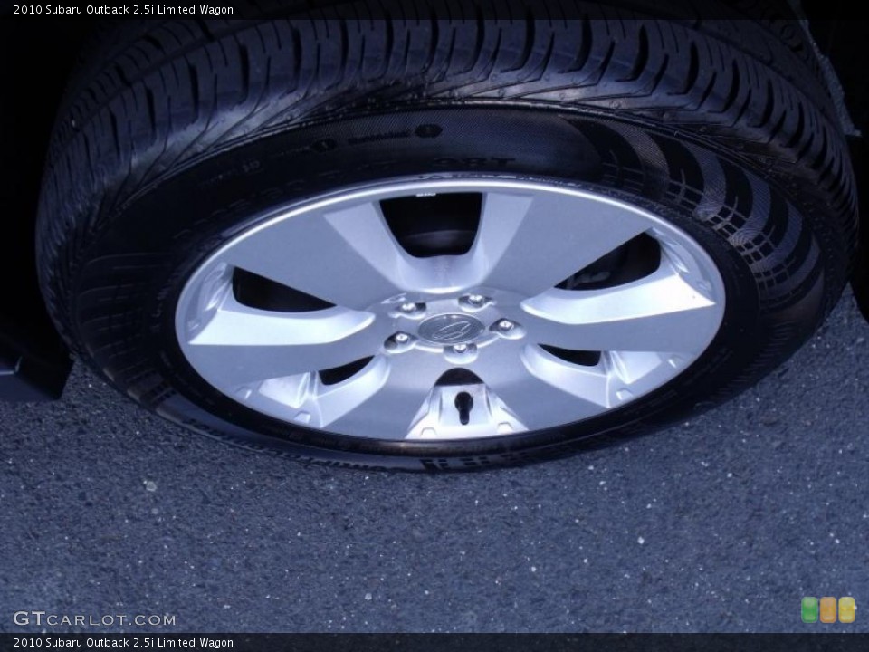2010 Subaru Outback 2.5i Limited Wagon Wheel and Tire Photo #38567045