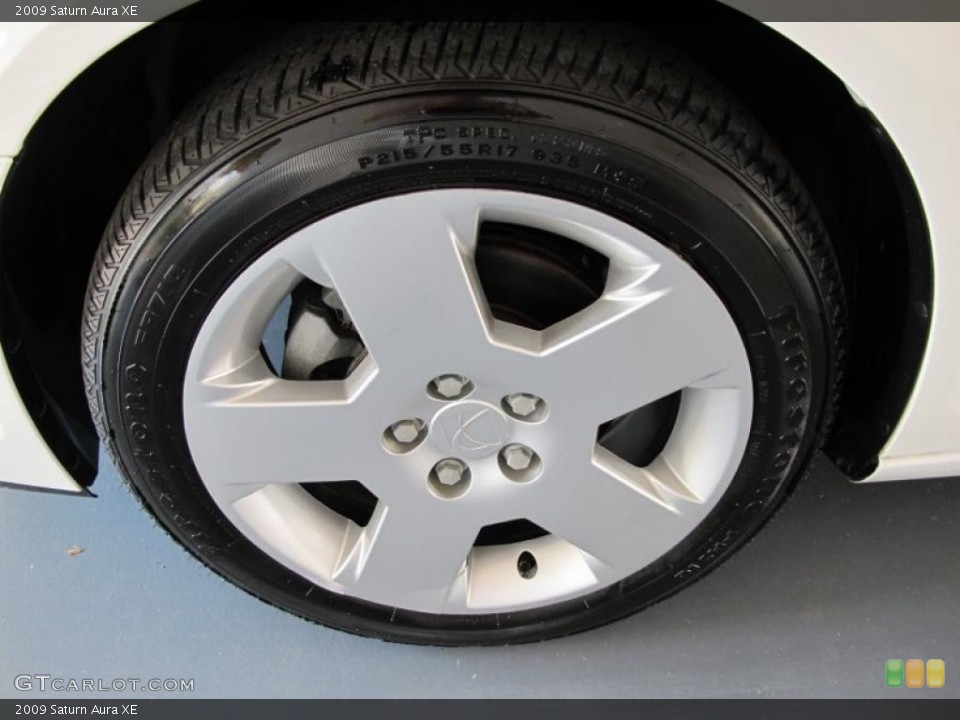 2009 Saturn Aura XE Wheel and Tire Photo #38572276
