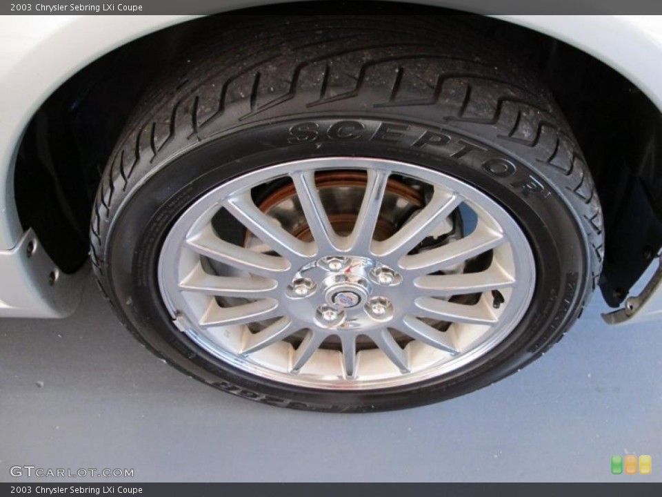 2003 Chrysler Sebring LXi Coupe Wheel and Tire Photo #38572568