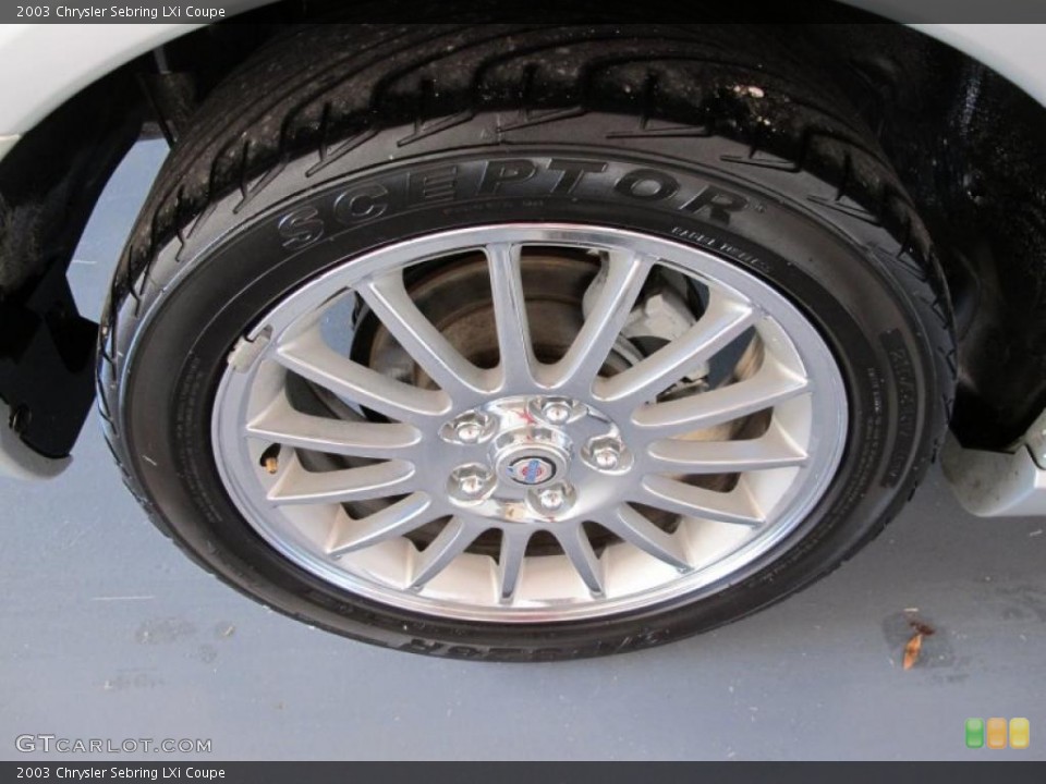 2003 Chrysler Sebring LXi Coupe Wheel and Tire Photo #38572588
