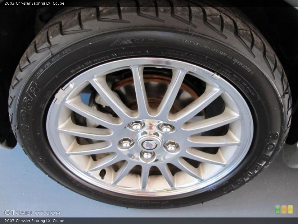 2003 Chrysler Sebring LXi Coupe Wheel and Tire Photo #38572620