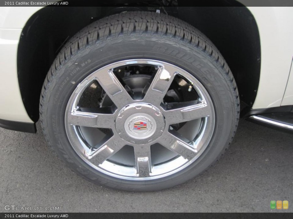 2011 Cadillac Escalade Luxury AWD Wheel and Tire Photo #38573684