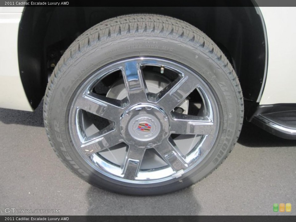 2011 Cadillac Escalade Luxury AWD Wheel and Tire Photo #38573716