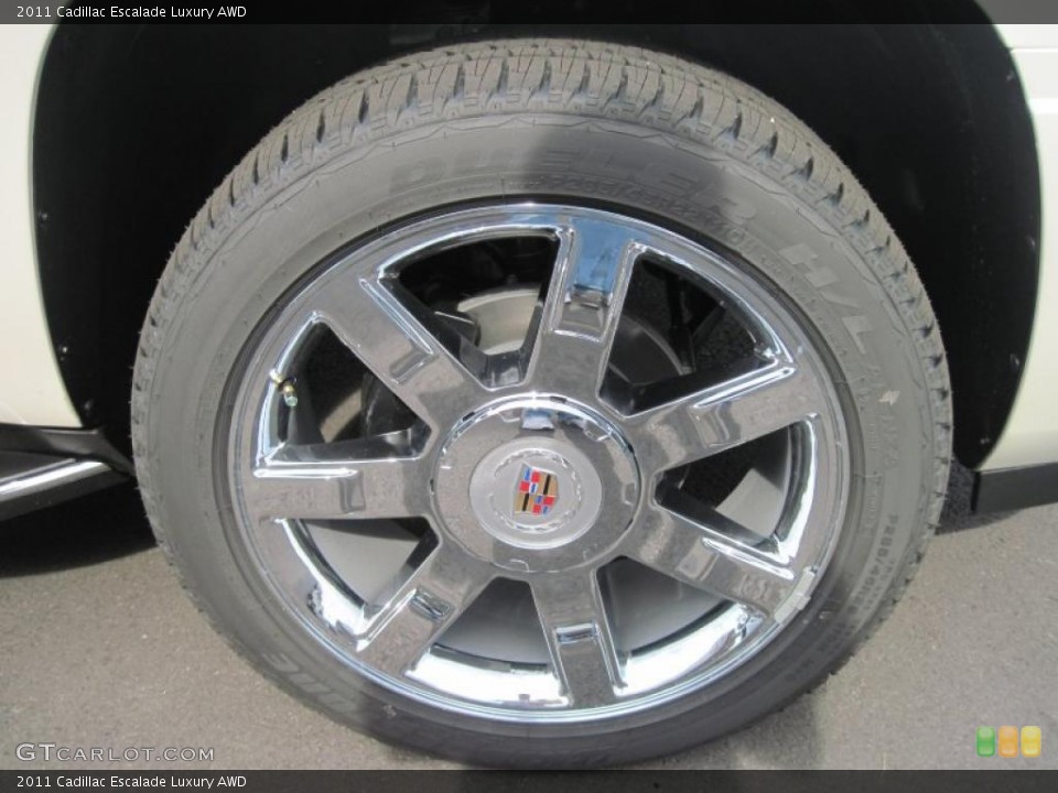 2011 Cadillac Escalade Luxury AWD Wheel and Tire Photo #38573728
