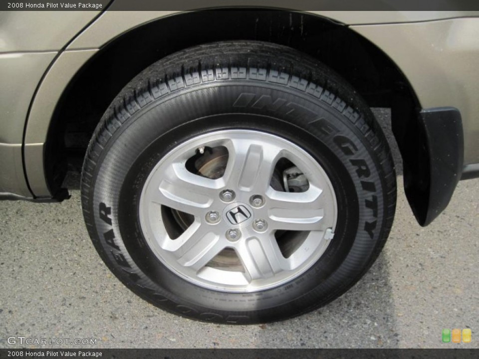 2008 Honda Pilot Value Package Wheel and Tire Photo #38577688