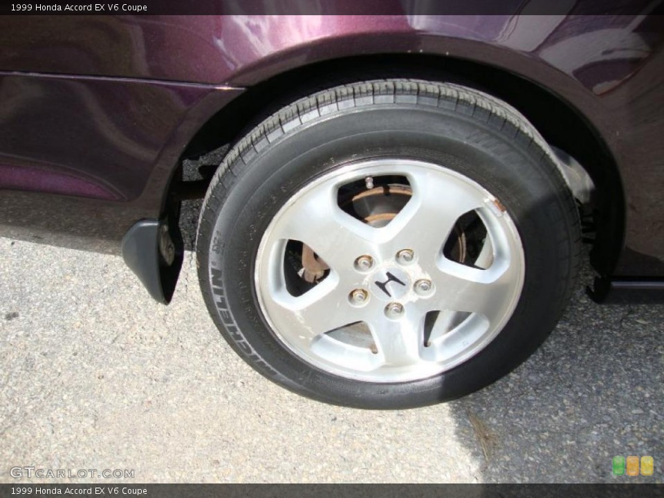 1999 Honda Accord EX V6 Coupe Wheel and Tire Photo #38585877