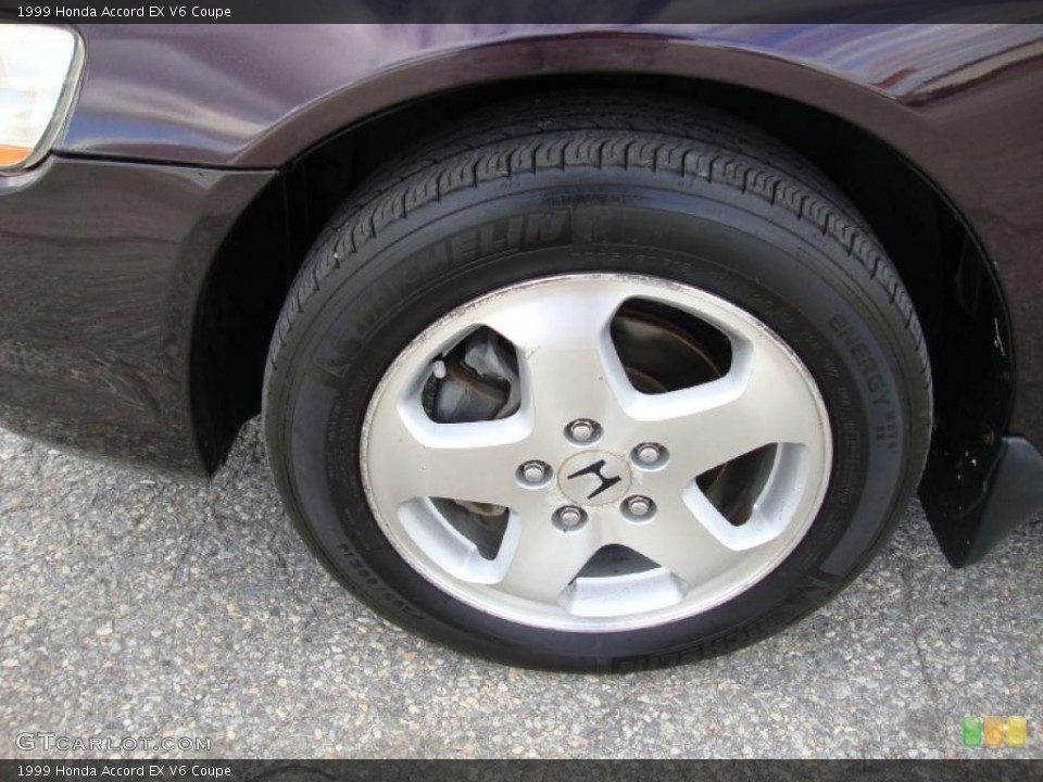 1999 Honda Accord EX V6 Coupe Wheel and Tire Photo #38585989
