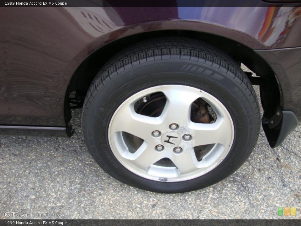 1999 Honda Accord EX V6 Coupe Wheel and Tire Photo #38586013