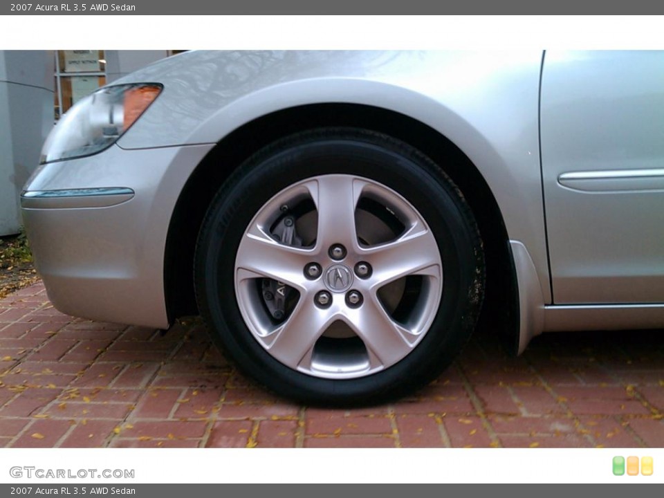 2007 Acura RL 3.5 AWD Sedan Wheel and Tire Photo #38588685