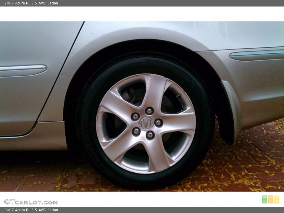 2007 Acura RL 3.5 AWD Sedan Wheel and Tire Photo #38588709