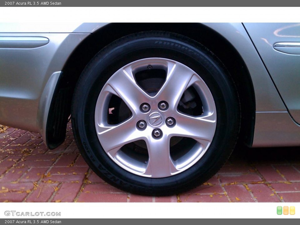 2007 Acura RL 3.5 AWD Sedan Wheel and Tire Photo #38588737
