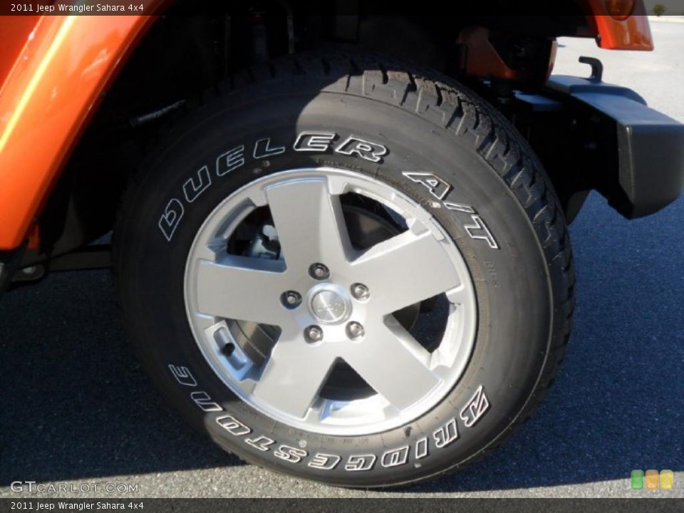 2011 Jeep Wrangler Sahara 4x4 Wheel and Tire Photo #38589173