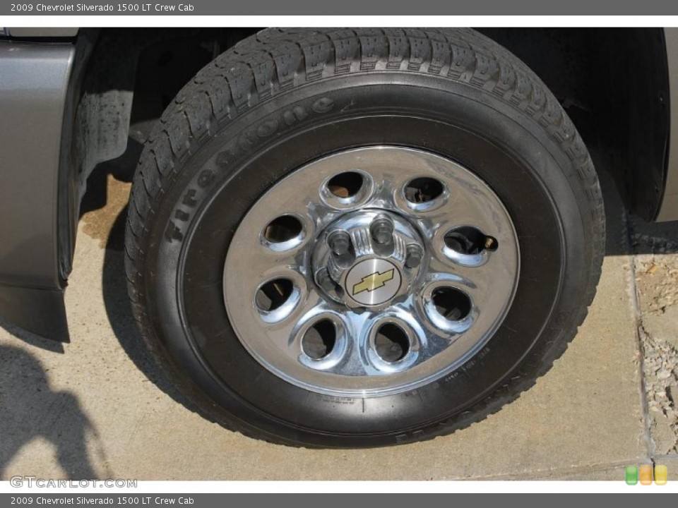 2009 Chevrolet Silverado 1500 LT Crew Cab Wheel and Tire Photo #38589421