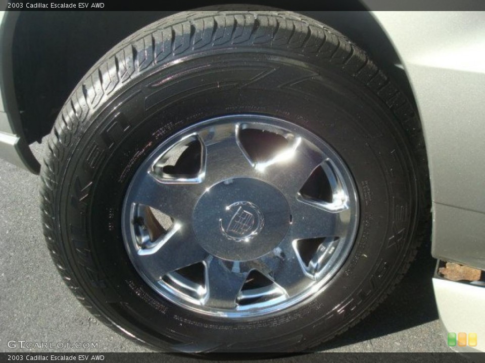 2003 Cadillac Escalade ESV AWD Wheel and Tire Photo #38593829