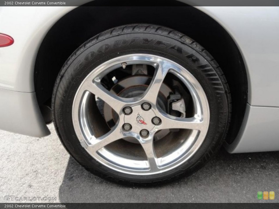 2002 Chevrolet Corvette Convertible Wheel and Tire Photo #38603388