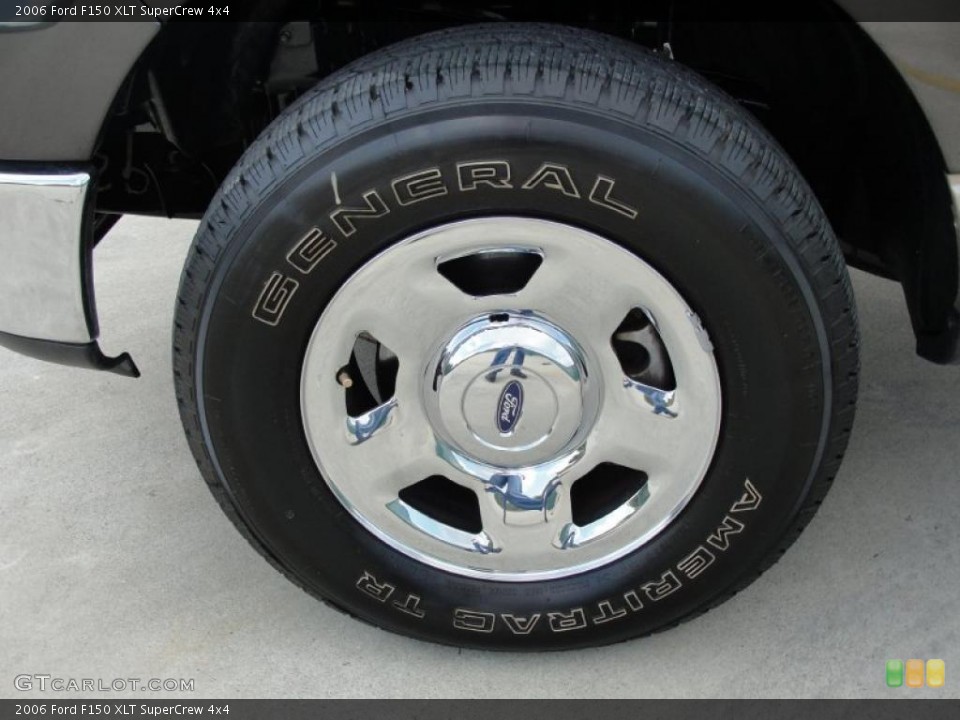2006 Ford F150 XLT SuperCrew 4x4 Wheel and Tire Photo #38608833