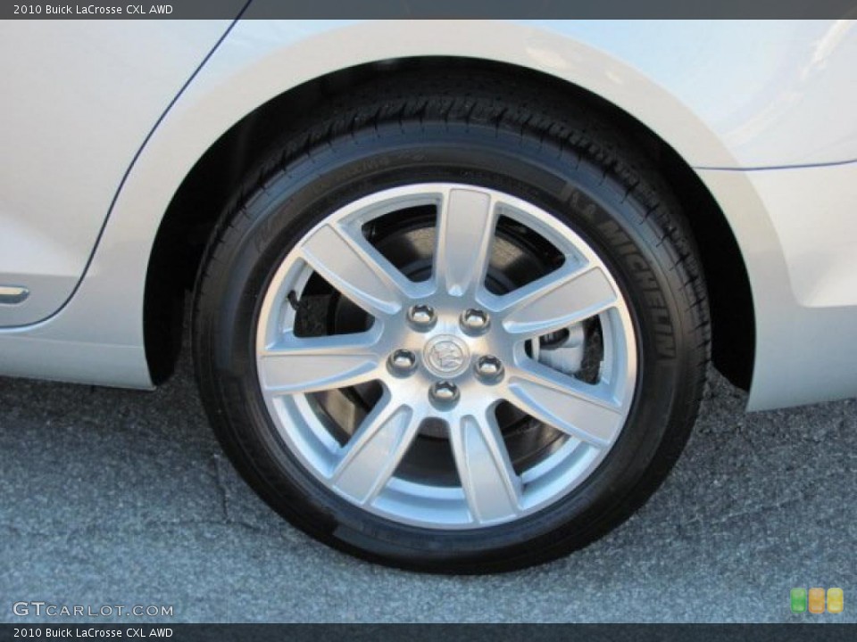 2010 Buick LaCrosse CXL AWD Wheel and Tire Photo #38610393