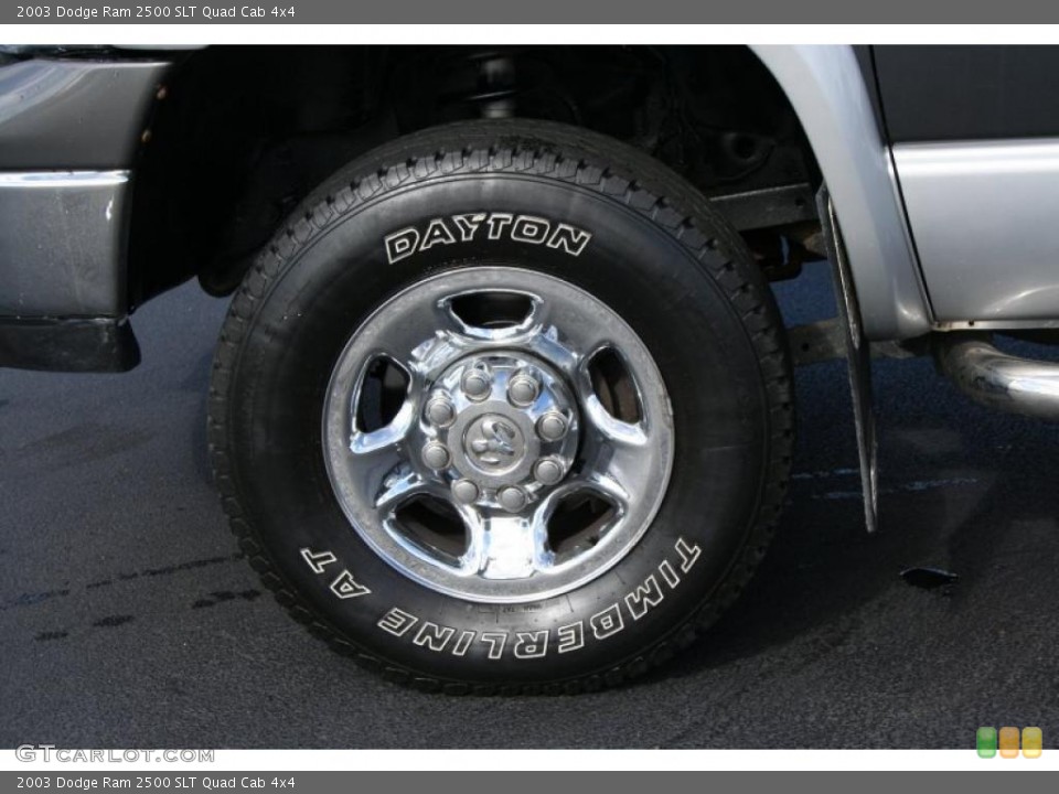 2003 Dodge Ram 2500 SLT Quad Cab 4x4 Wheel and Tire Photo #38613113
