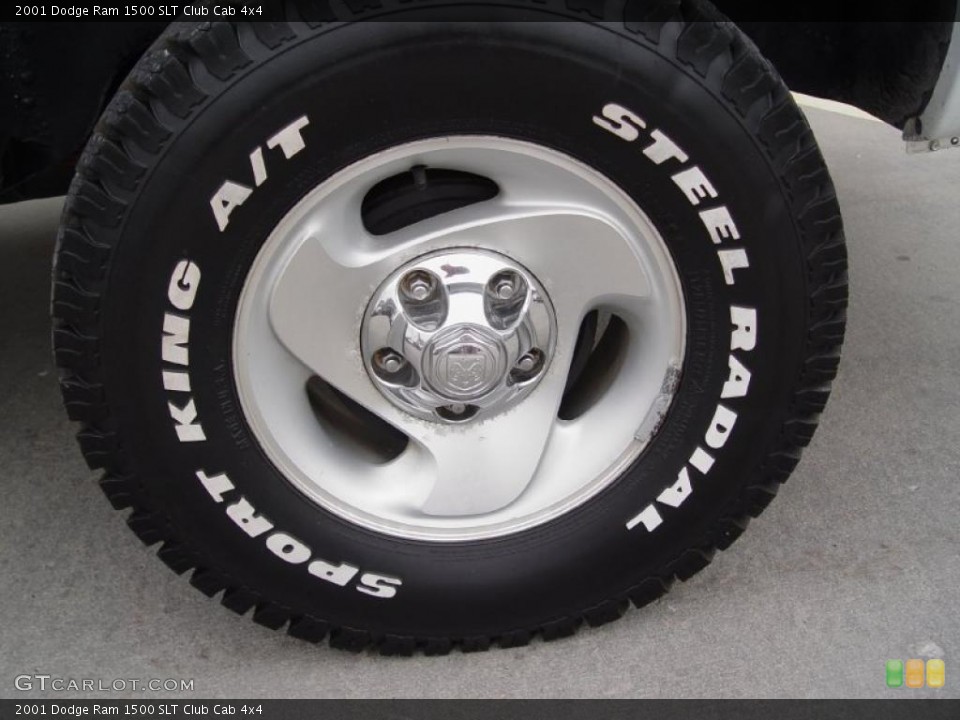 2001 Dodge Ram 1500 SLT Club Cab 4x4 Wheel and Tire Photo #38613286