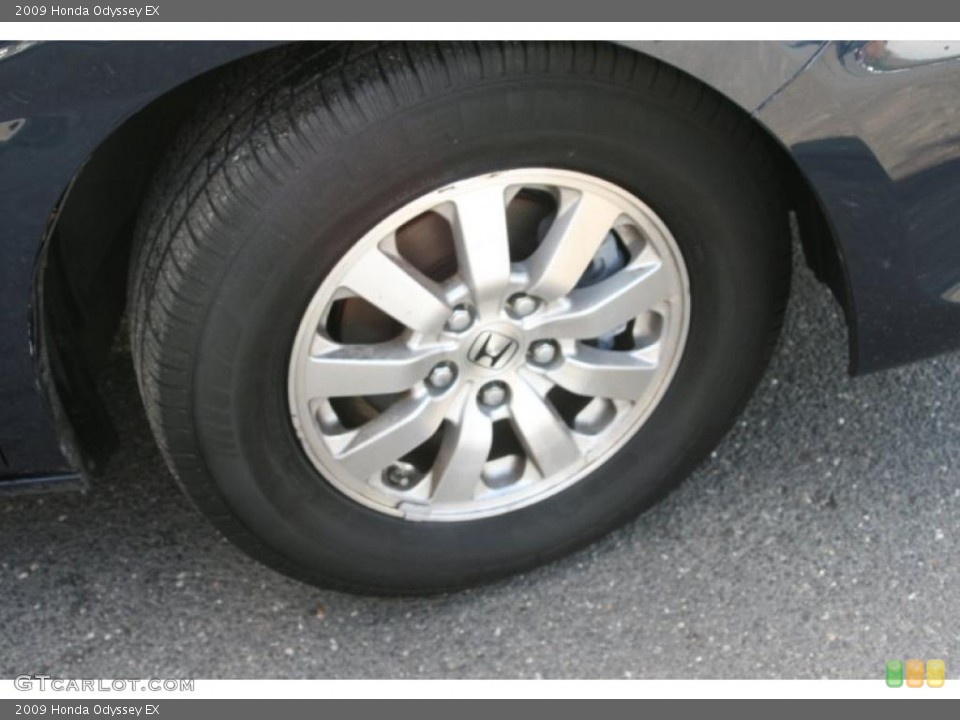2009 Honda Odyssey EX Wheel and Tire Photo #38621262
