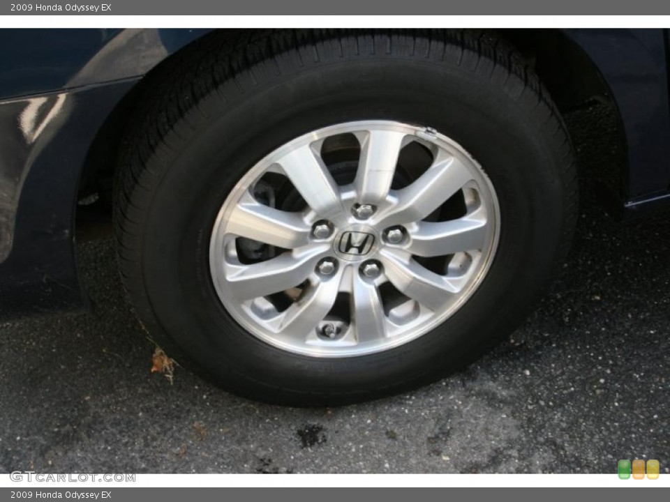 2009 Honda Odyssey EX Wheel and Tire Photo #38621270