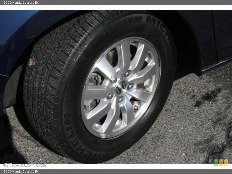 2009 Honda Odyssey EX Wheel and Tire Photo #38621286