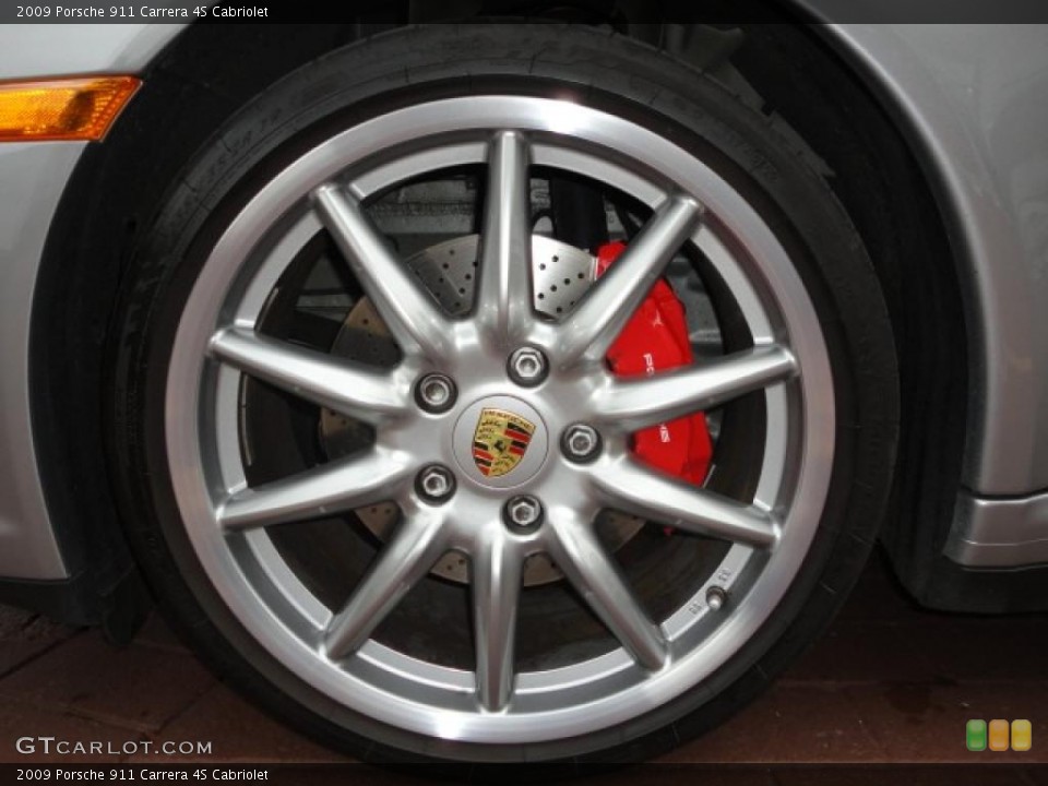 2009 Porsche 911 Carrera 4S Cabriolet Wheel and Tire Photo #38624226