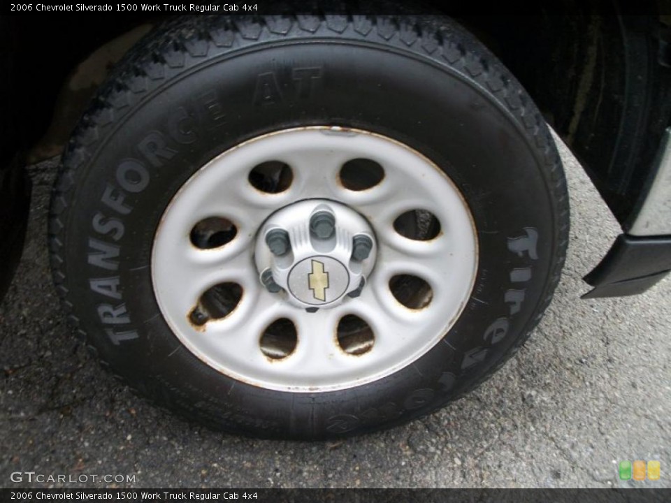 2006 Chevrolet Silverado 1500 Work Truck Regular Cab 4x4 Wheel and Tire Photo #38629910