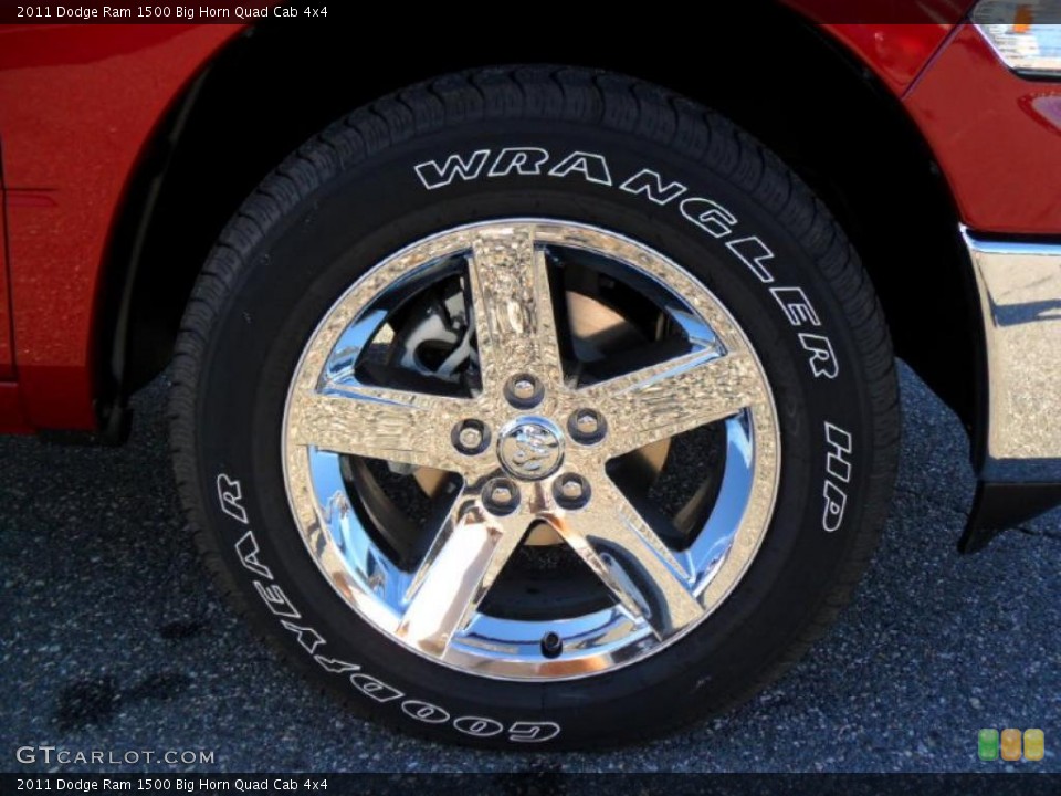 2011 Dodge Ram 1500 Big Horn Quad Cab 4x4 Wheel and Tire Photo #38634582