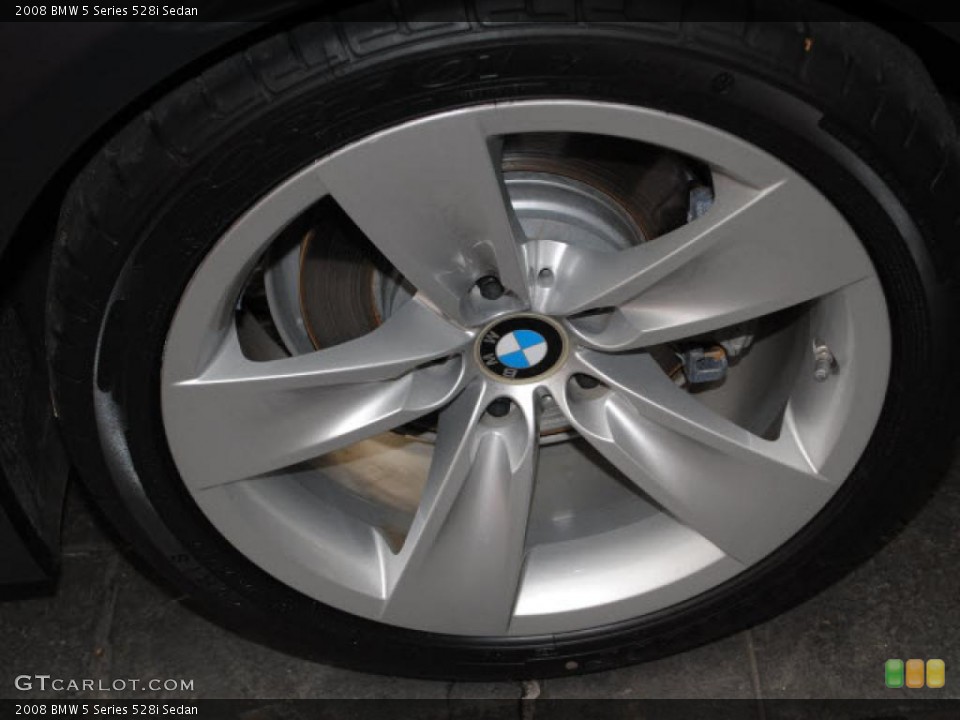 2008 BMW 5 Series 528i Sedan Wheel and Tire Photo #38634918