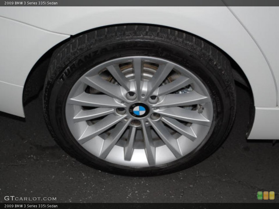 2009 BMW 3 Series 335i Sedan Wheel and Tire Photo #38635616