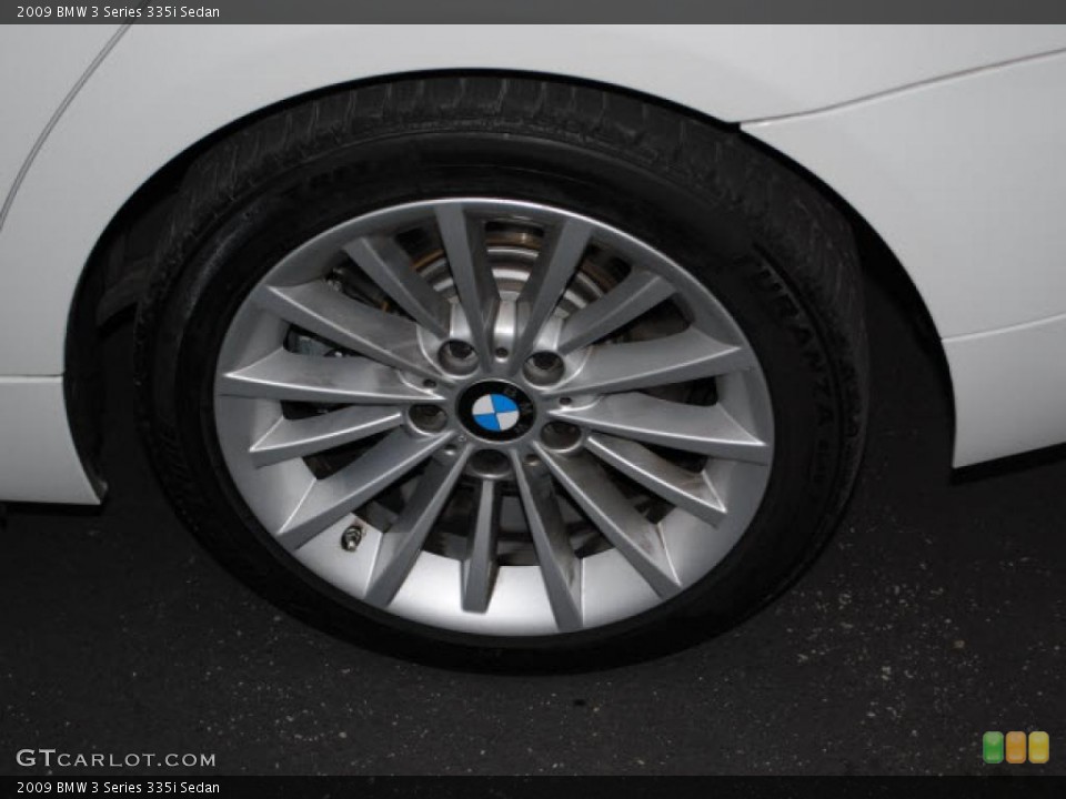2009 BMW 3 Series 335i Sedan Wheel and Tire Photo #38635679
