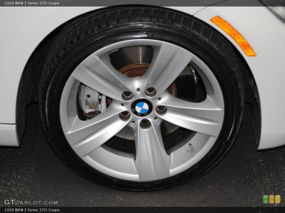 2009 BMW 3 Series 335i Coupe Wheel and Tire Photo #38635930