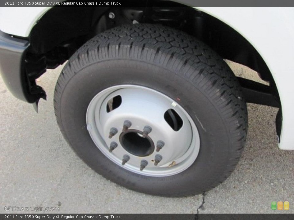 2011 Ford F350 Super Duty XL Regular Cab Chassis Dump Truck Wheel and Tire Photo #38637046