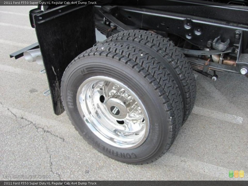 2011 Ford F550 Super Duty XL Regular Cab 4x4 Dump Truck Wheel and Tire Photo #38637474