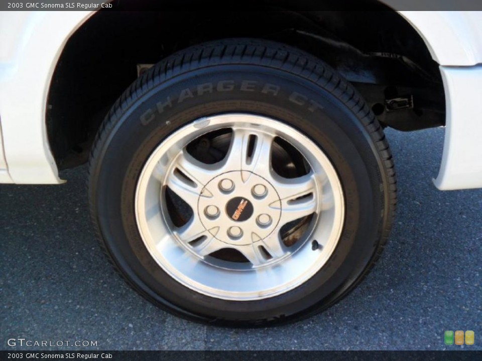 2003 GMC Sonoma SLS Regular Cab Wheel and Tire Photo #38637534