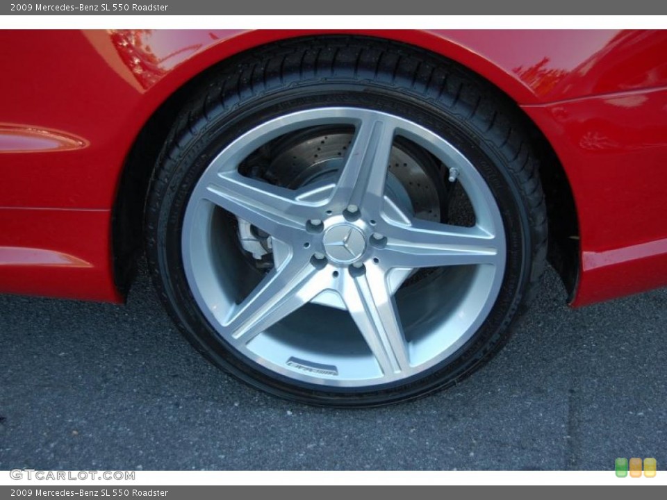2009 Mercedes-Benz SL 550 Roadster Wheel and Tire Photo #38643954