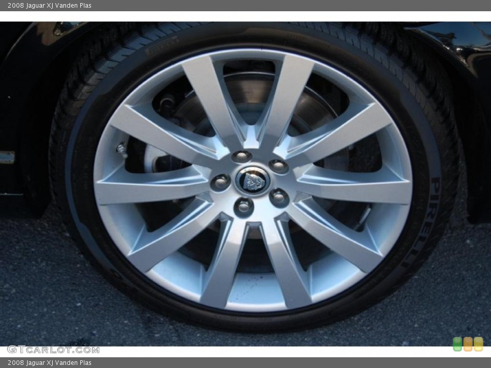 2008 Jaguar XJ Vanden Plas Wheel and Tire Photo #38648114