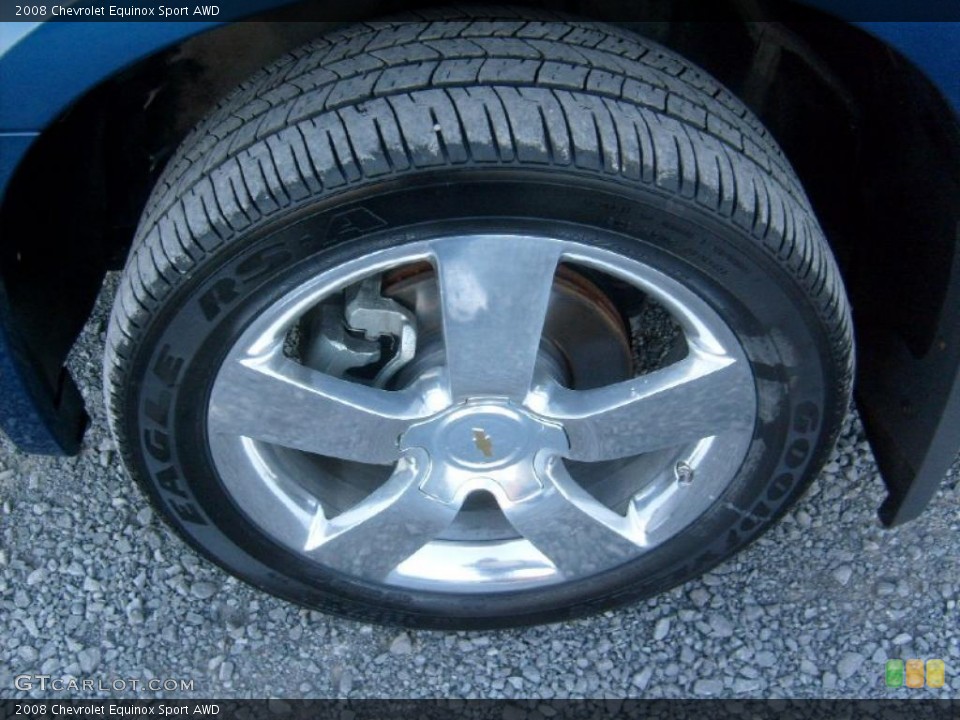 2008 Chevrolet Equinox Sport AWD Wheel and Tire Photo #38648602