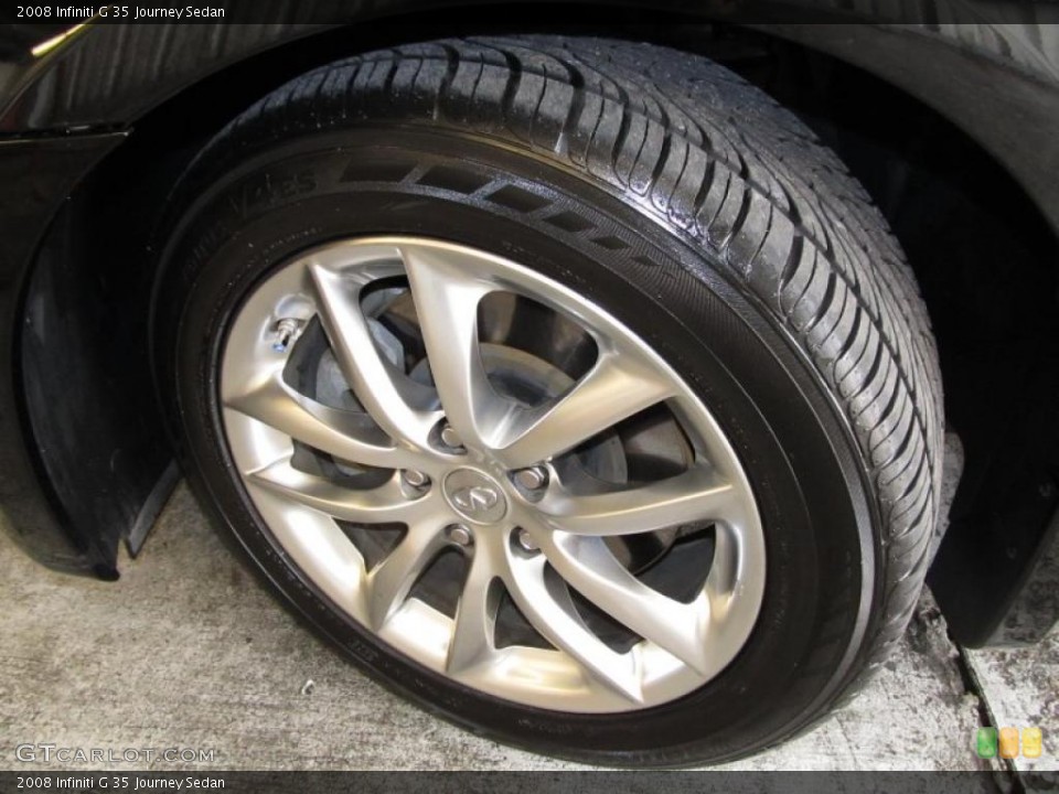 2008 Infiniti G 35 Journey Sedan Wheel and Tire Photo #38656190