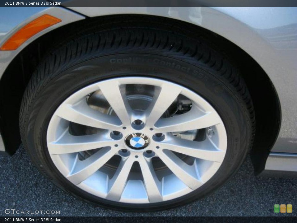 2011 BMW 3 Series 328i Sedan Wheel and Tire Photo #38656354