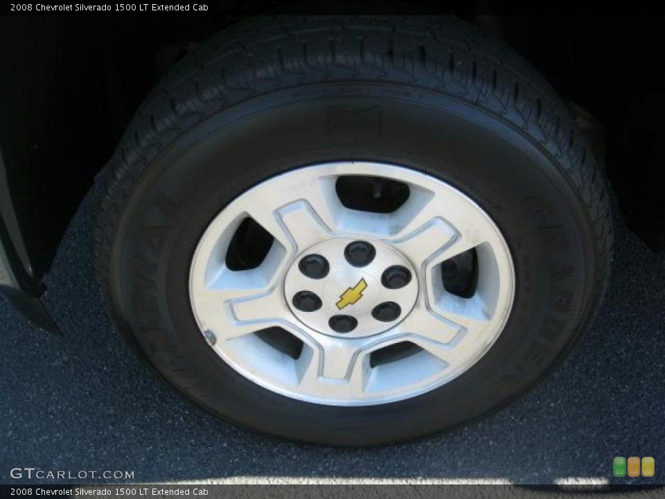 2008 Chevrolet Silverado 1500 LT Extended Cab Wheel and Tire Photo #38657386
