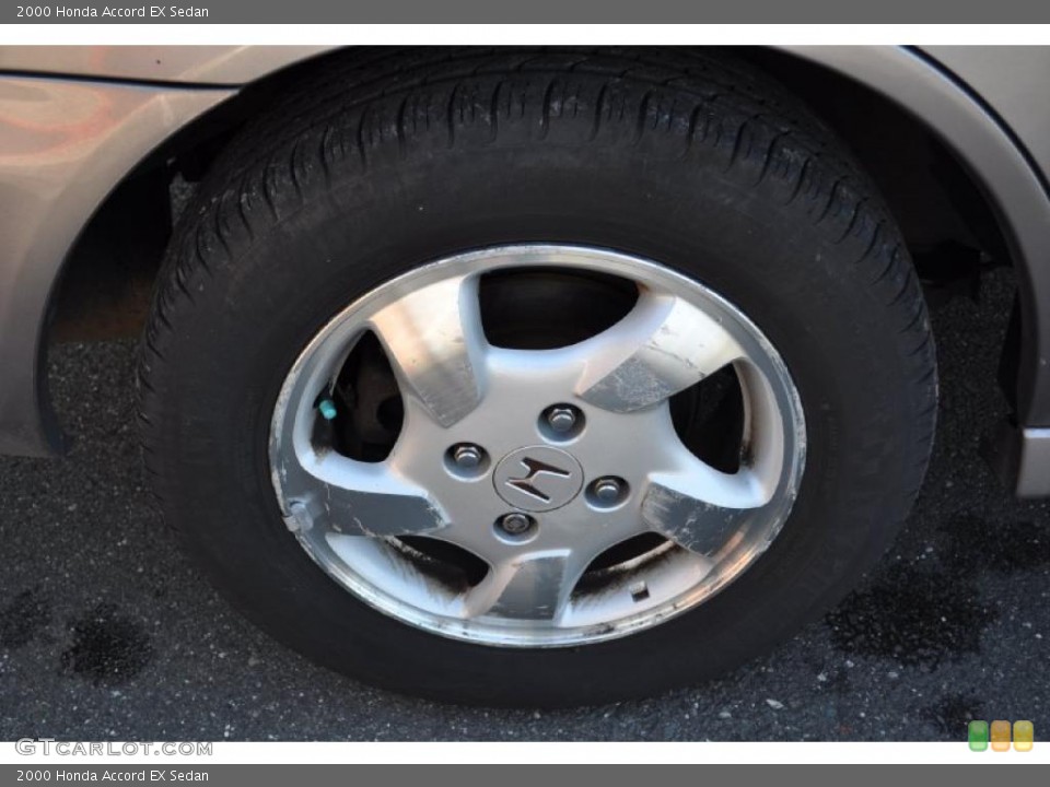 2000 Honda Accord EX Sedan Wheel and Tire Photo #38659626