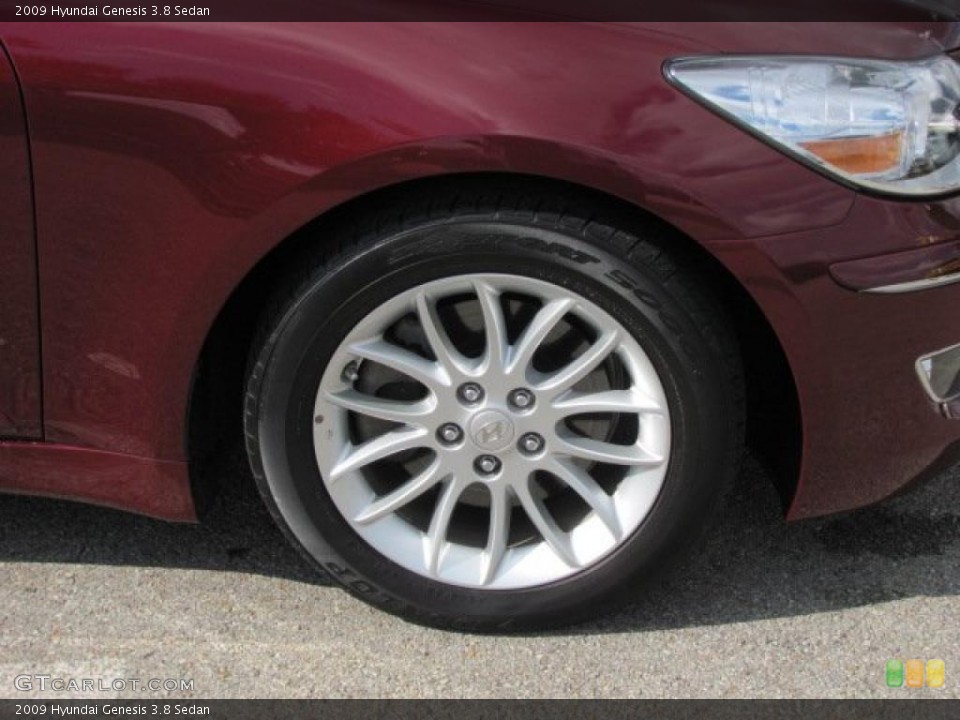 2009 Hyundai Genesis 3.8 Sedan Wheel and Tire Photo #38660098