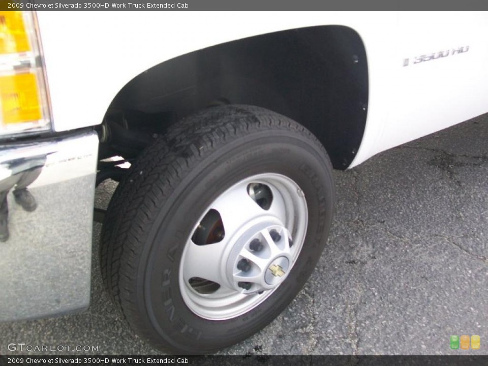 2009 Chevrolet Silverado 3500HD Work Truck Extended Cab Wheel and Tire Photo #38665178