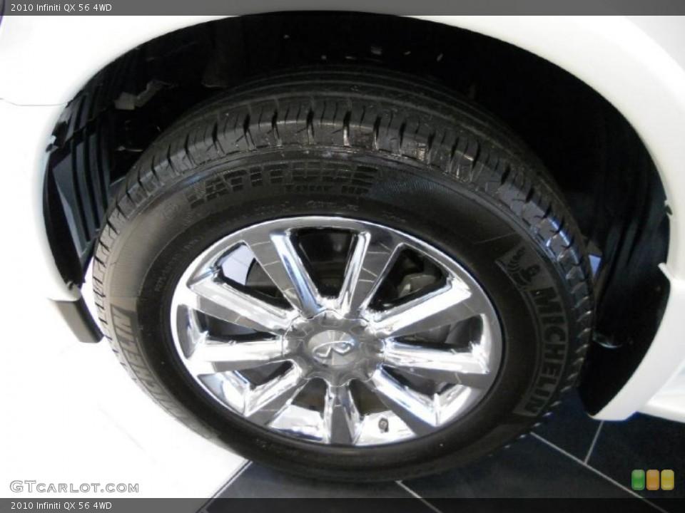 2010 Infiniti QX 56 4WD Wheel and Tire Photo #38667070
