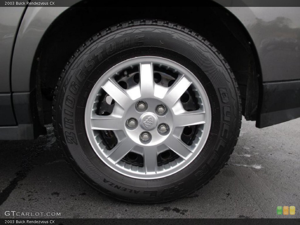 2003 Buick Rendezvous CX Wheel and Tire Photo #38672495
