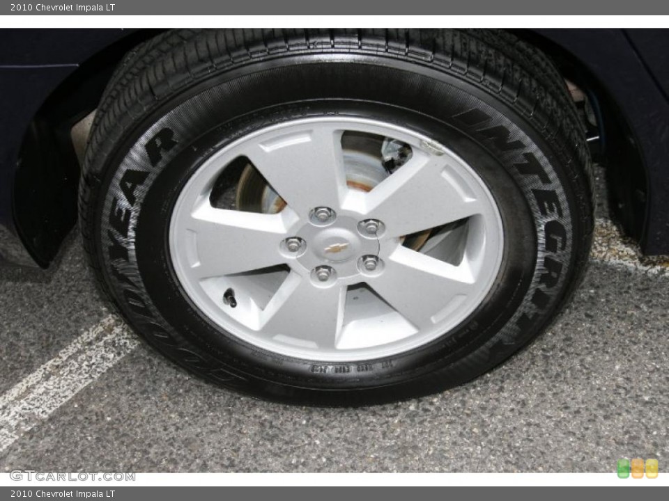 2010 Chevrolet Impala LT Wheel and Tire Photo #38672499