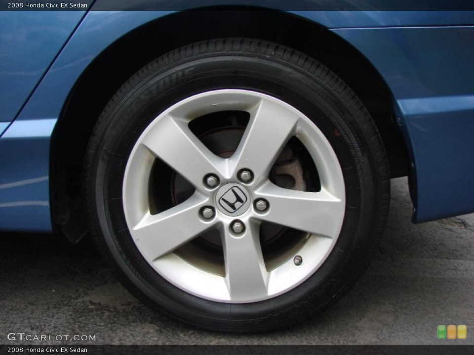2008 Honda Civic EX Sedan Wheel and Tire Photo #38679050